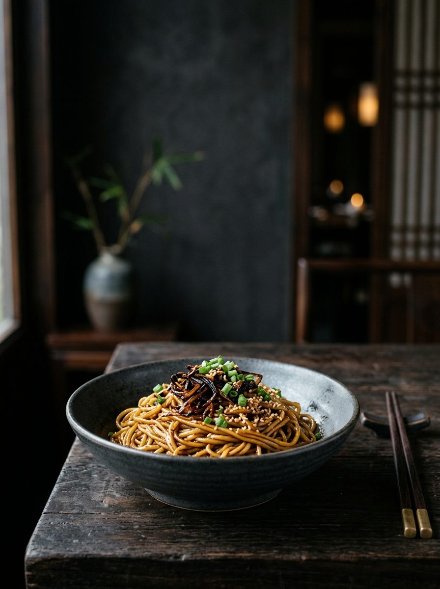 Original ClouChef poster: Scallion Oil Noodles